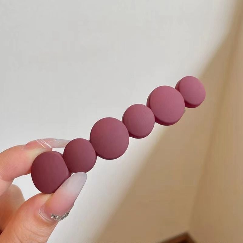 Щипка за коса със пружинен клип, ръчно изработена от пластмаса – женски аксесоар за глава, прост дизайн