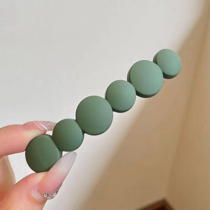 Щипка за коса със пружинен клип, ръчно изработена от пластмаса – женски аксесоар за глава, прост дизайн