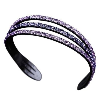 Κορδέλα μαλλιών με κρυστάλλους, ευρύ σχέδιο για περιποίηση προσώπου — γυναικεία κεφαλόδεσμος, στυλ πριγκίπισσα, άνοιξη 2025