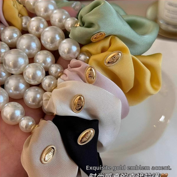 Λαστιχάκι μαλλιών με πέρλες, χειροποίητο, κομψό, υψηλή ελαστικότητα, αξεσουάρ μόδας για καθημερινή χρήση