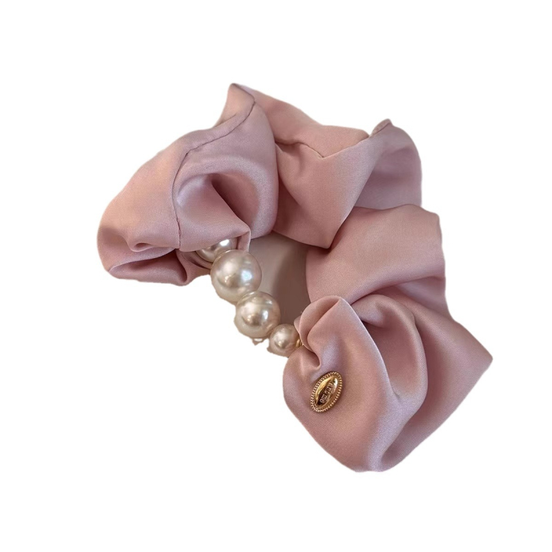 Λαστιχάκι μαλλιών με πέρλες, χειροποίητο, κομψό, υψηλή ελαστικότητα, αξεσουάρ μόδας για καθημερινή χρήση