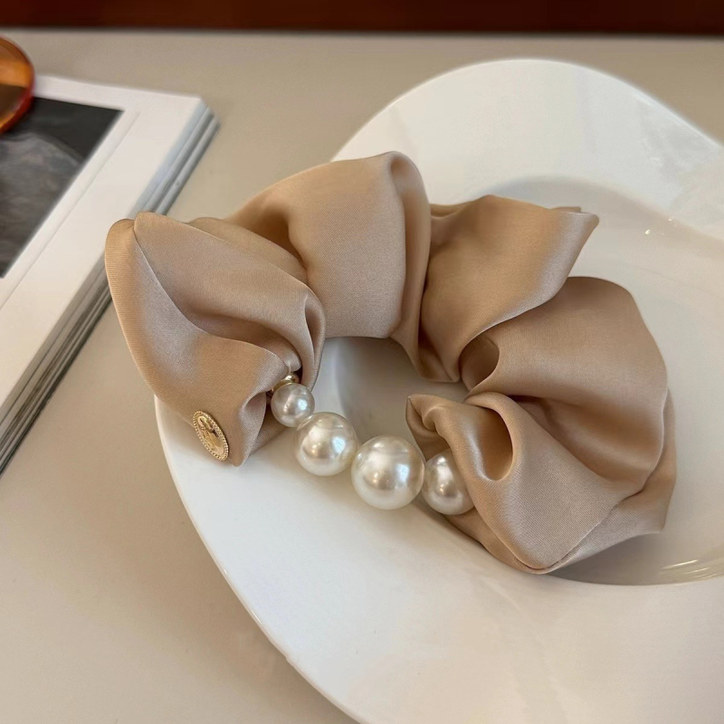 Λαστιχάκι μαλλιών με πέρλες, χειροποίητο, κομψό, υψηλή ελαστικότητα, αξεσουάρ μόδας για καθημερινή χρήση