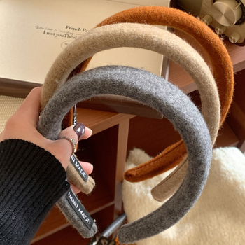 Κορδέλα για το κεφάλι, βελούδινο ύφασμα, χειροποίητη, γυναικεία, κορεατικό στυλ, χειμωνιάτικο 2023