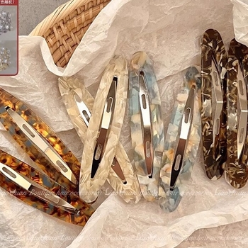 Elsie 2-In Francia retró frufru hajtű – Kézzel készített, műanyag/ötvözet, oldalsó kapocs, nőknek, 2024 nyár