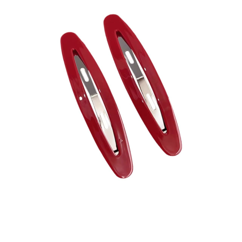 Elsie 2-In Francia retró frufru hajtű – Kézzel készített, műanyag/ötvözet, oldalsó kapocs, nőknek, 2024 nyár