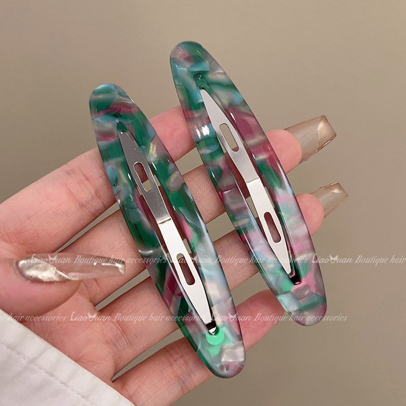 Elsie 2-In Francia retró frufru hajtű – Kézzel készített, műanyag/ötvözet, oldalsó kapocs, nőknek, 2024 nyár