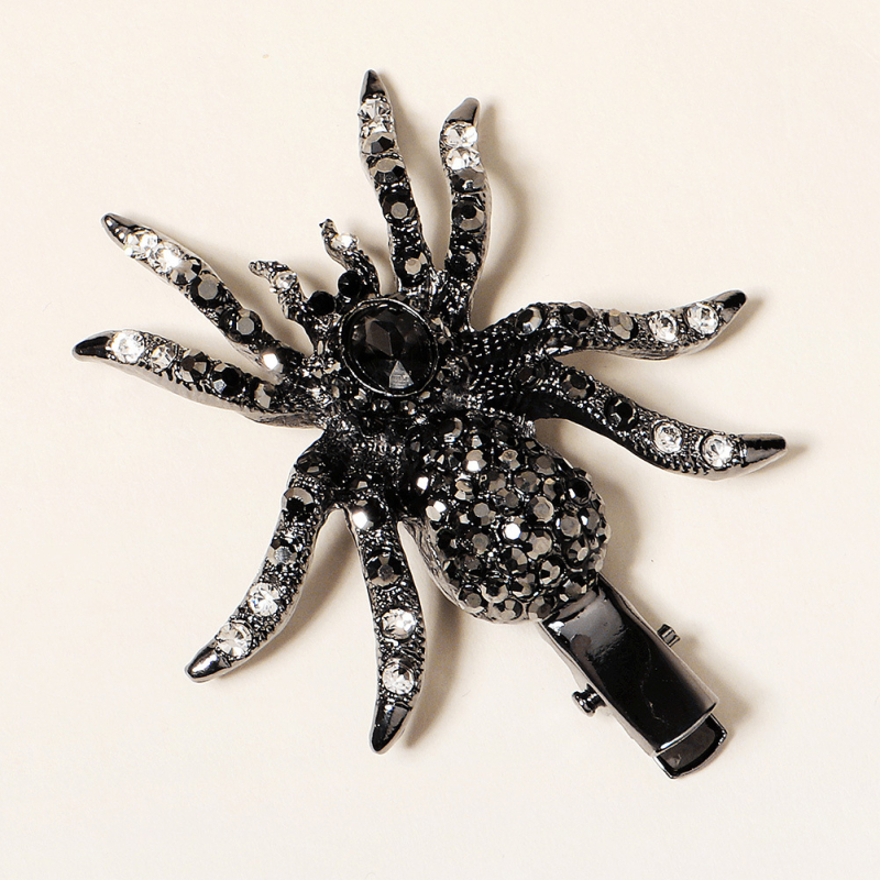 Clips de păr cu design păianjen, aliaj, tratament cu diamant, accesorii pentru femei, origine Yiwu
