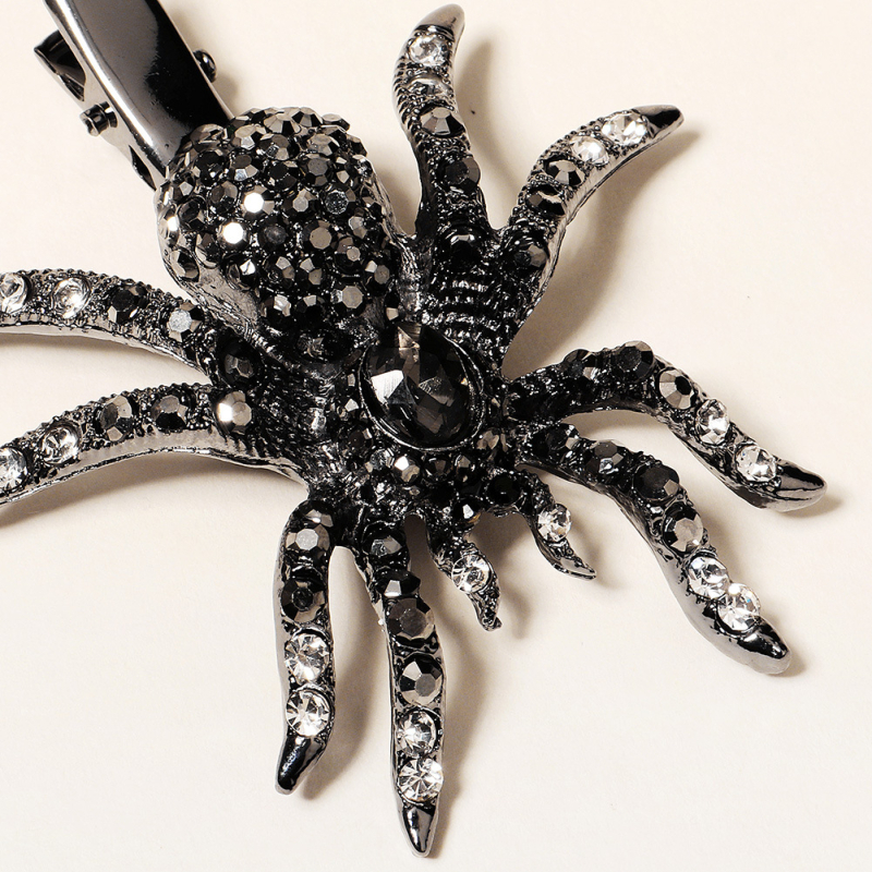Clips de păr cu design păianjen, aliaj, tratament cu diamant, accesorii pentru femei, origine Yiwu