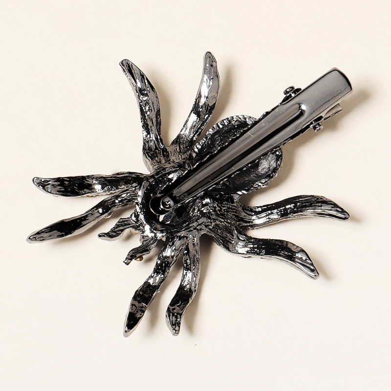 Clips de păr cu design păianjen, aliaj, tratament cu diamant, accesorii pentru femei, origine Yiwu