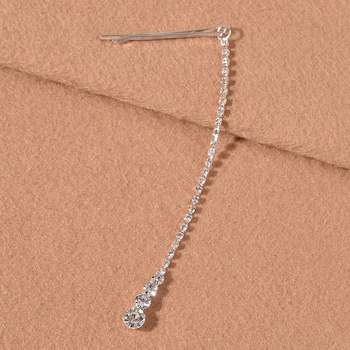 Аксесоар за глава от сплав, женски стил, с кристални детайли