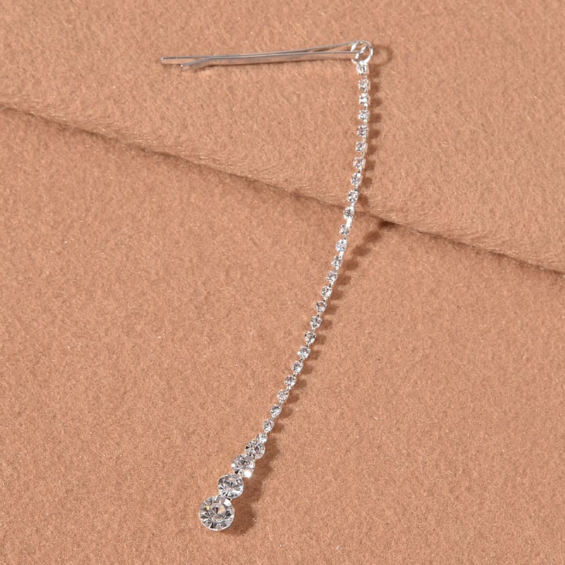 Аксесоар за глава от сплав, женски стил, с кристални детайли