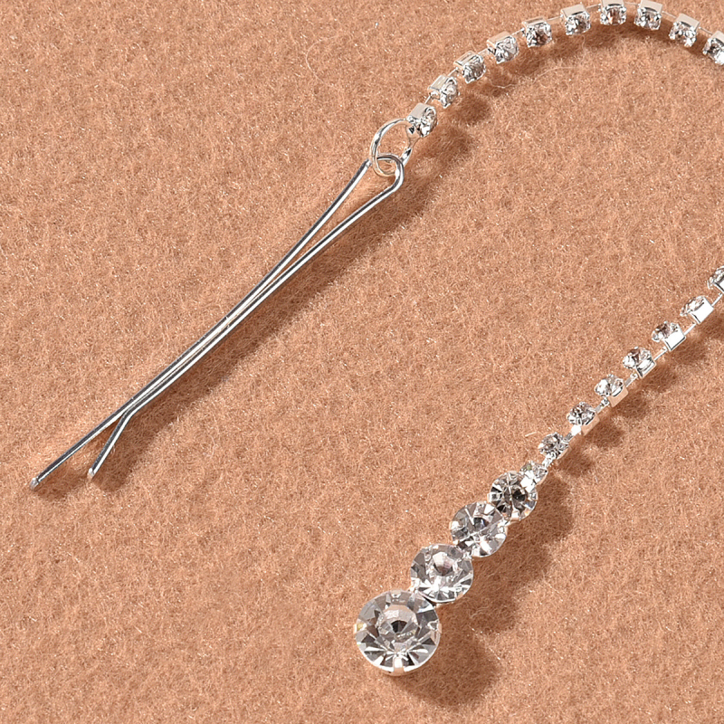 Аксесоар за глава от сплав, женски стил, с кристални детайли