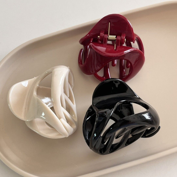 Κλιπ μαλλιών – Κλασικό γαλλικό στυλ Minimalist Ancora Pumpkin Claw Clip, χειροποίητο hairpin με μηχανισμό Gripper για updos, μοντέλο Shengyan88h, Καλοκαίρι 2025