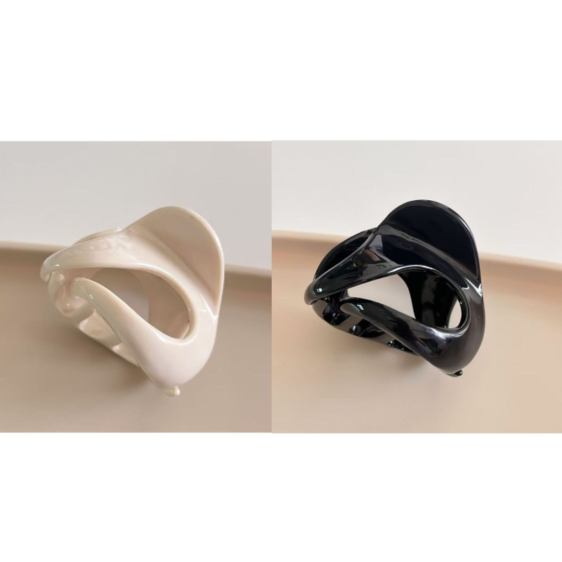 Κλιπ μαλλιών – Κλασικό γαλλικό στυλ Minimalist Ancora Pumpkin Claw Clip, χειροποίητο hairpin με μηχανισμό Gripper για updos, μοντέλο Shengyan88h, Καλοκαίρι 2025