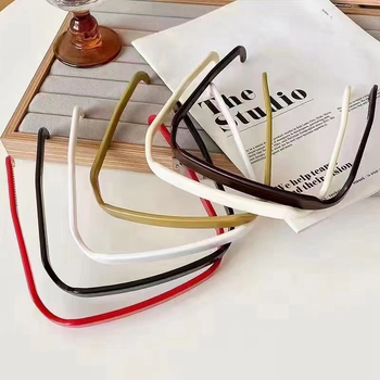 Κορδέλα μαλλιών για γυναίκες — Πλαστικό, Σφράγιση, Απλό στυλ, Αξεσουάρ κεφαλής