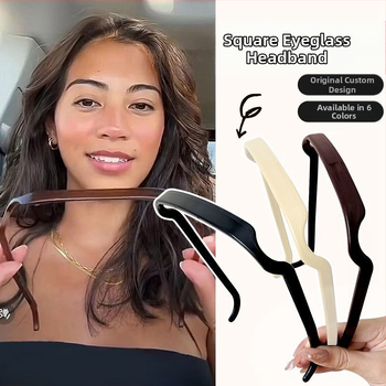 Κορδέλα μαλλιών για γυναίκες — Πλαστικό, Σφράγιση, Απλό στυλ, Αξεσουάρ κεφαλής