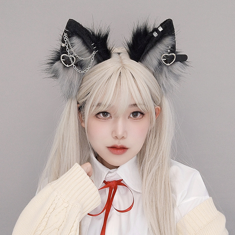 Plišani čelenak s životinjskim ušima za cosplay – unisex, originalni dizajn, Qingdao podrijetlo