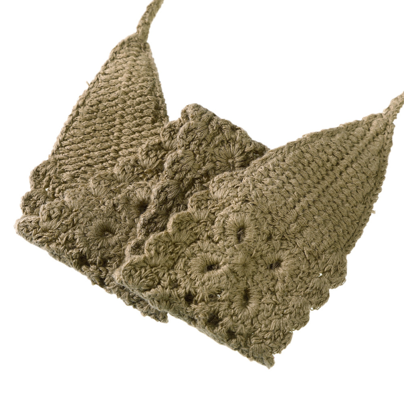 Πλεκτή κορδέλα μαλλιών με λουλούδι και γεωμετρικό σχέδιο, ανεξάρτητη συσκευασία, κατάλληλη ως δώρο για γάμο ή εταιρικά δώρα