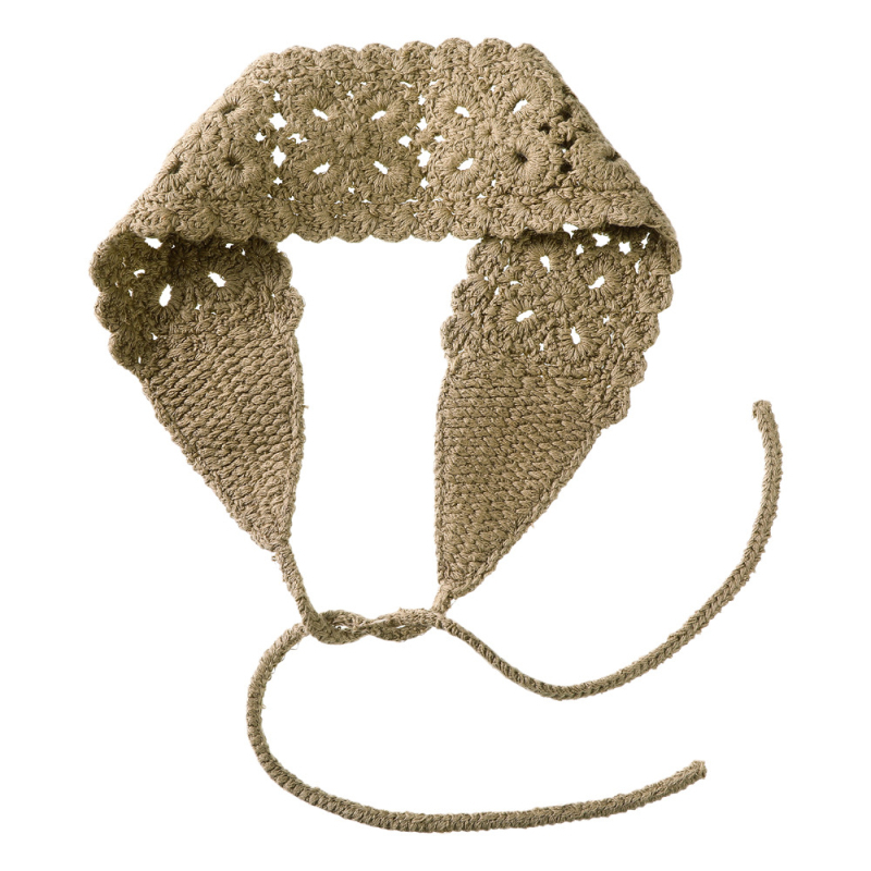 Πλεκτή κορδέλα μαλλιών με λουλούδι και γεωμετρικό σχέδιο, ανεξάρτητη συσκευασία, κατάλληλη ως δώρο για γάμο ή εταιρικά δώρα