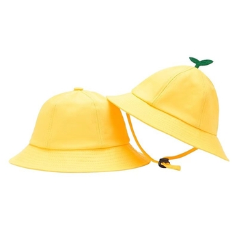 Vaikų žvejybos skrybelė su LOGO spauda lauko naudoti – saulės apsauga, kvėpuojanti, trumpas vizierius; medvilnės-poliesterio audinys; tinkama amžiams 2–6 metų