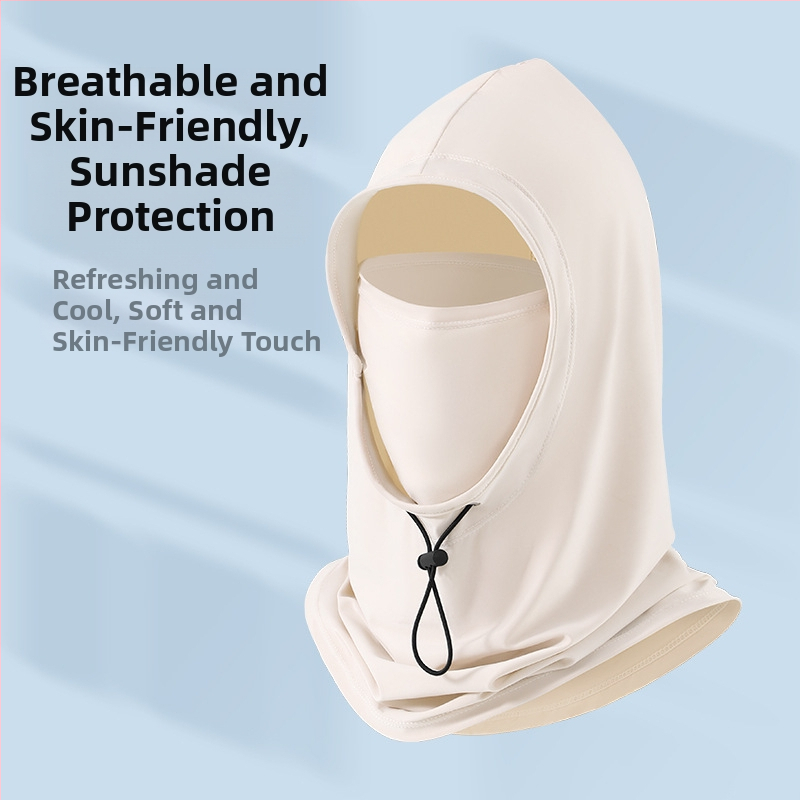 Унисекс нейлонова слънцезащитна качулка-маска за пролет и лято