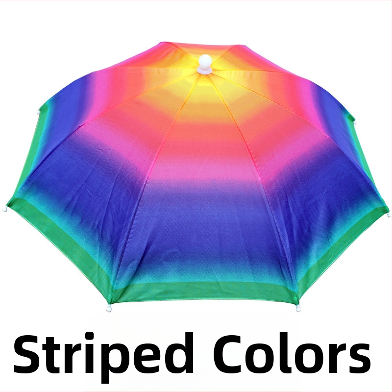 Καπέλο ομπρέλας από πολυεστέρα 170T, 8 μεταλλικοί βραχίονες, χειροκίνητο άνοιγμα, εκτύπωση λογότυπου, δυνατότητα προσαρμογής