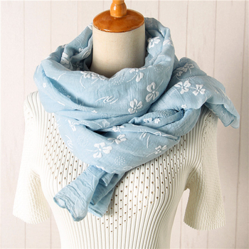 Γυναικείο φουλάρι από βαμβάκι-λίννο, ελαφρύ για την άνοιξη, προστασία από τον ήλιο, ευέλικτο για παραλία