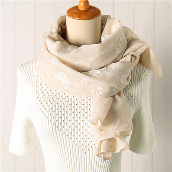 Γυναικείο φουλάρι από βαμβάκι-λίννο, ελαφρύ για την άνοιξη, προστασία από τον ήλιο, ευέλικτο για παραλία