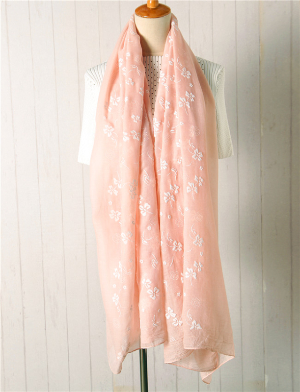 Női pamut-len sál, könnyű tavaszra, napvédelmi funkció, sokoldalú strandkendő