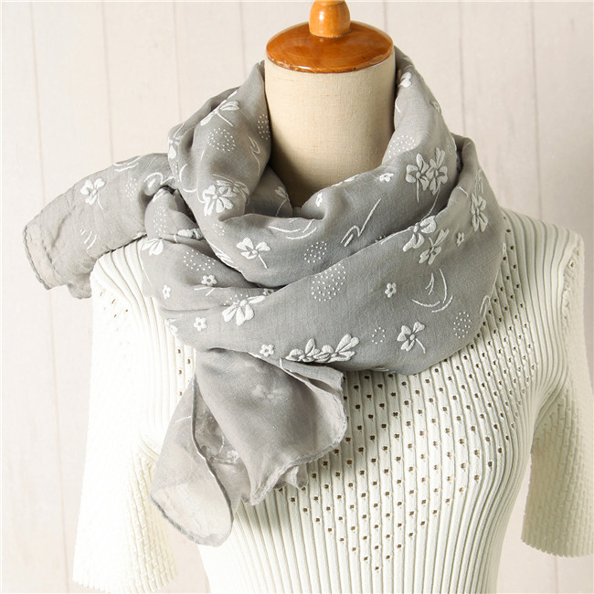 Női pamut-len sál, könnyű tavaszra, napvédelmi funkció, sokoldalú strandkendő