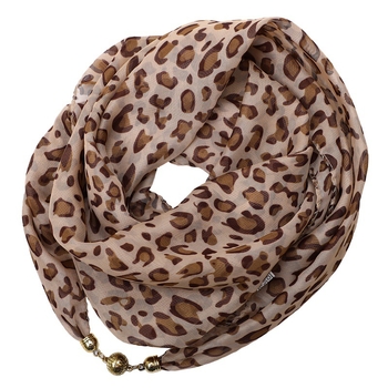 Ženski šal s leopard printom od šifona, kvadratnog oblika, proljetna moda, poliester šifon