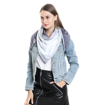 Saly Baby Prilagodljivi šal s gumbima, karirani uzorak, trokuti oblik, akrilna/lažna vuna, warp pletenje, topao, zima/jesen