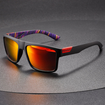 Unisex poliarizuoti akiniai nuo saulės dviračių, vairavimo ir žvejybos poreikiams, pilno rėmo, PC medžiaga, keičiamų lęšių