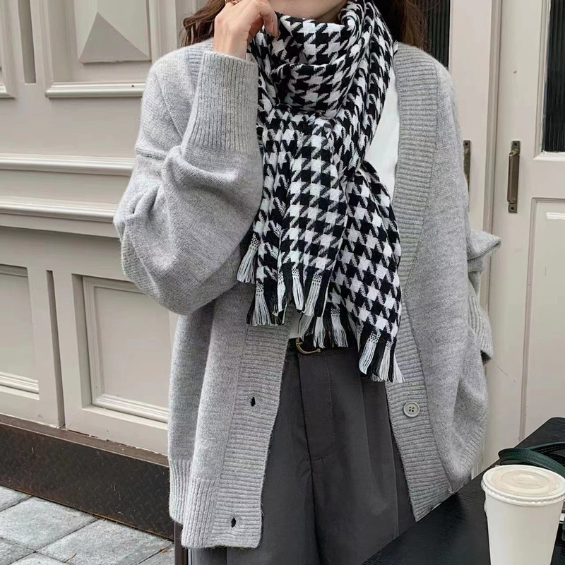 Šal za žene – jesen-zima, debeli i topli, akril, warp-knit pletenje, kašmir izgled, Yong Lane