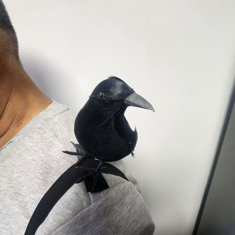 Гарван лента за глава – реквизит за Хелоуин, пера, полу ръчна и полу механична изработка, реквизит за грим и костюм