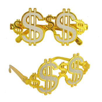 Γυαλιά με το σύμβολο του δολαρίου για πάρτι και φωτογραφικά props, πλαστική κατασκευή, κατασκευή ημιχειροκίνητη και ημι-μηχανική, αξεσουάρ μακιγιάζ και ένδυσης, μάρκα Five babies fight for blessing