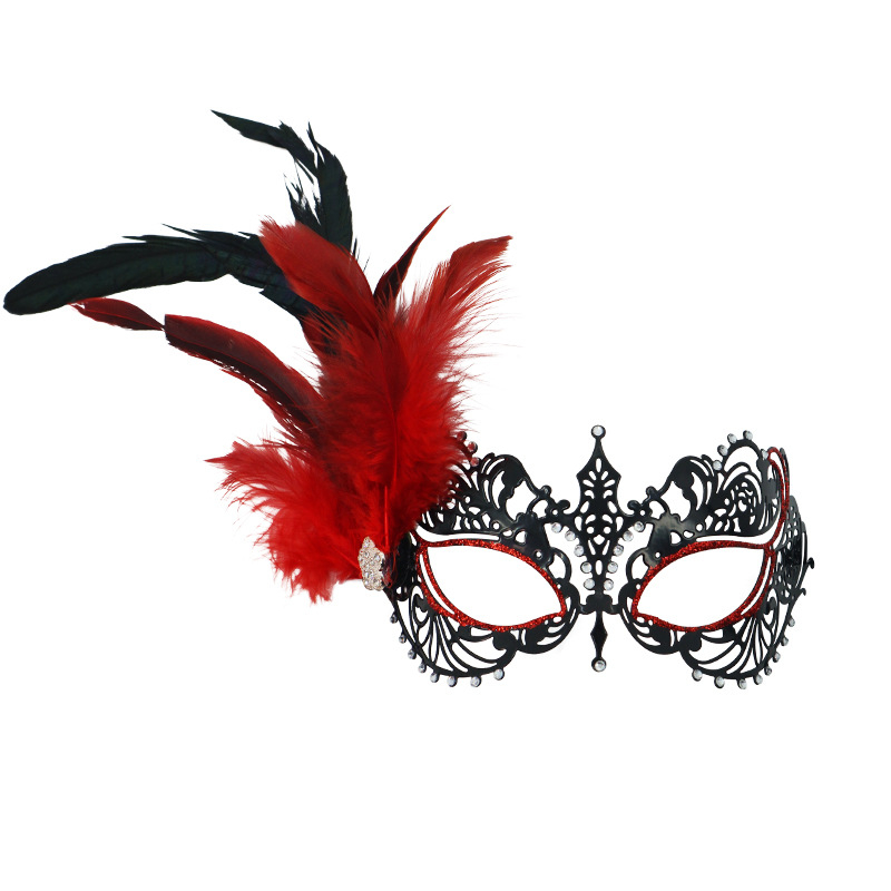 Μάσκα με διαμαντένια δαντέλα, μισοπρόσωπη σχεδίαση, σιδερένιο φύλλο, DIY συμβατή