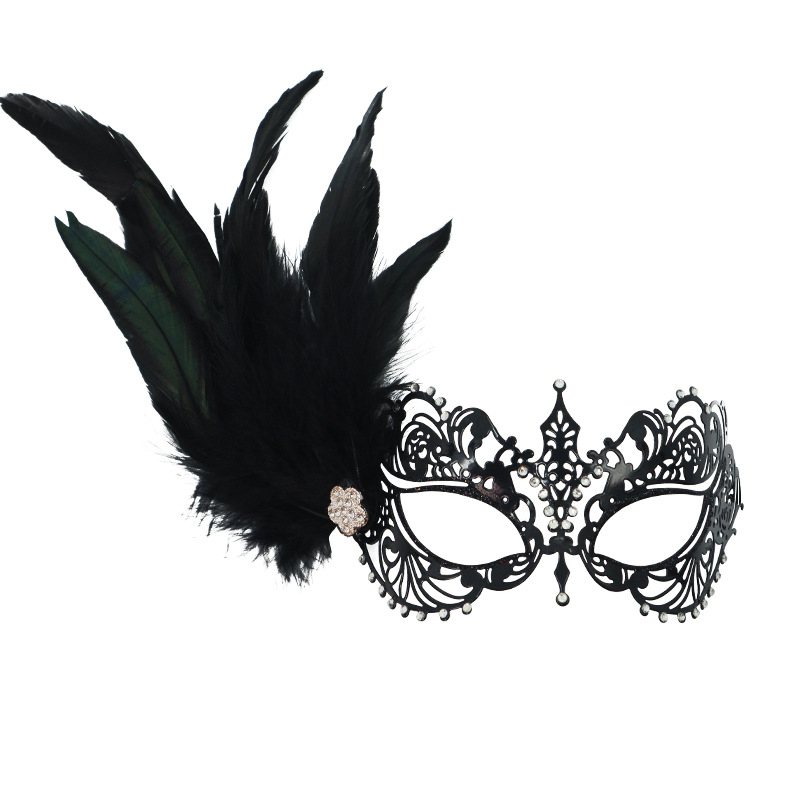 Μάσκα με διαμαντένια δαντέλα, μισοπρόσωπη σχεδίαση, σιδερένιο φύλλο, DIY συμβατή