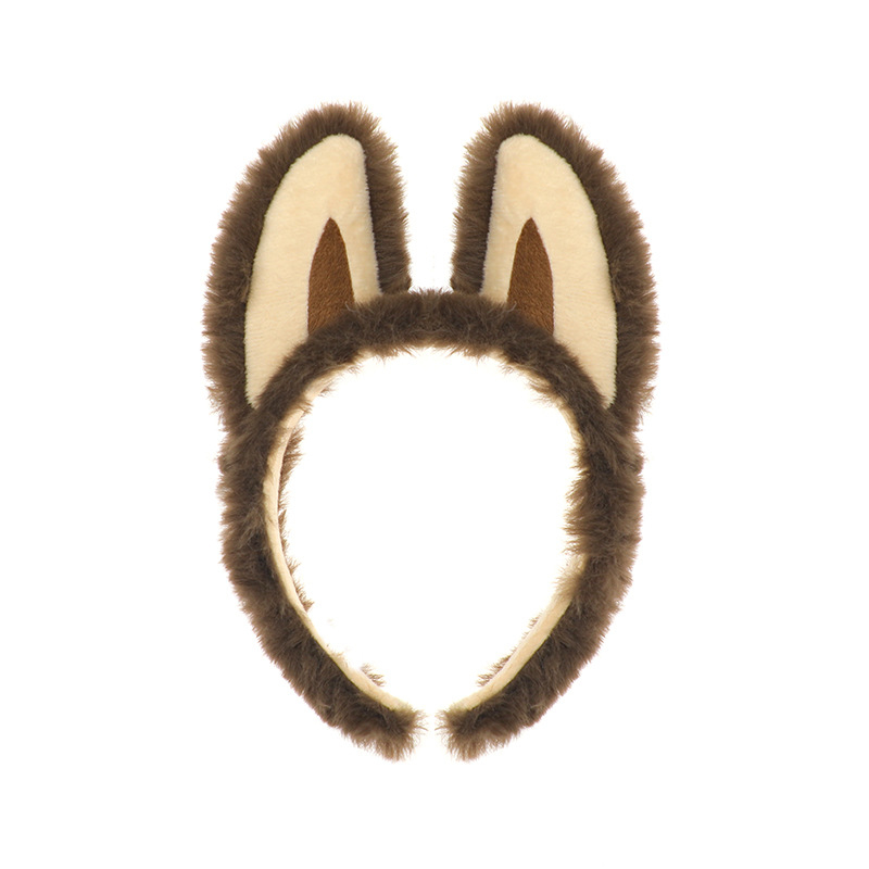 Traka za glavu s vilinskim ušima za pranje lica, punjena, ručna izrada, unisex (Punjena; Ručna izrada; Traka za glavu; Slatka; Unisex)