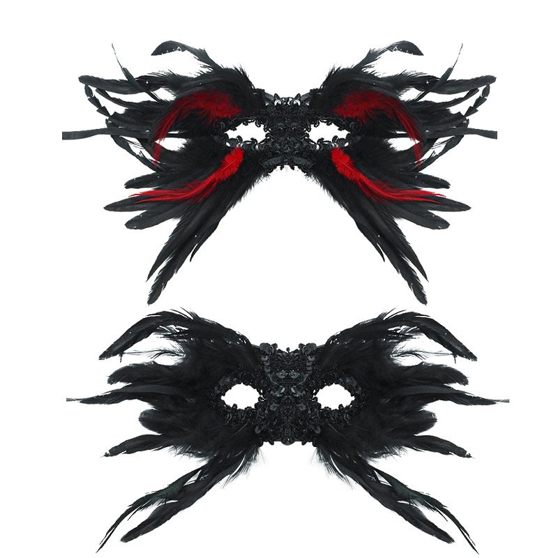 Μάσκα με κρύσταλλους και φτερά, DIY, στυλ εθνικής μόδας; κατάλληλη για Χριστούγεννα, Ημέρα του Αγίου Βαλεντίνου, Χάλοουίν, Καρναβάλι και Πρωταπριλιά.