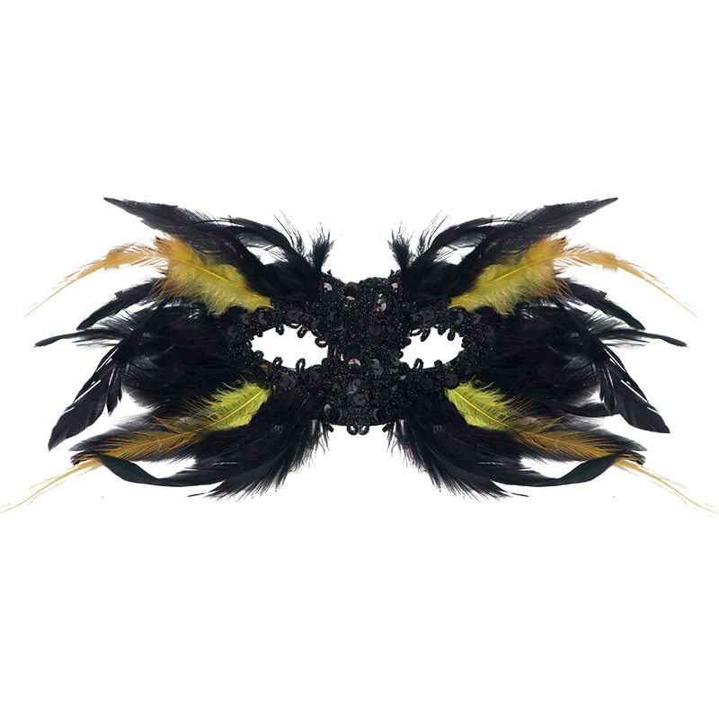 Μάσκα με κρύσταλλους και φτερά, DIY, στυλ εθνικής μόδας; κατάλληλη για Χριστούγεννα, Ημέρα του Αγίου Βαλεντίνου, Χάλοουίν, Καρναβάλι και Πρωταπριλιά.