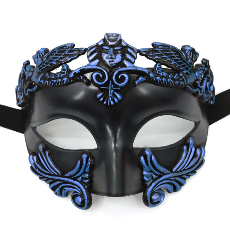 Μισοπρόσωπη μάσκα για masquerade - Σαμουράι έμπνευση, Πλαστικό, Φοριέται, Για Χάλογουϊν