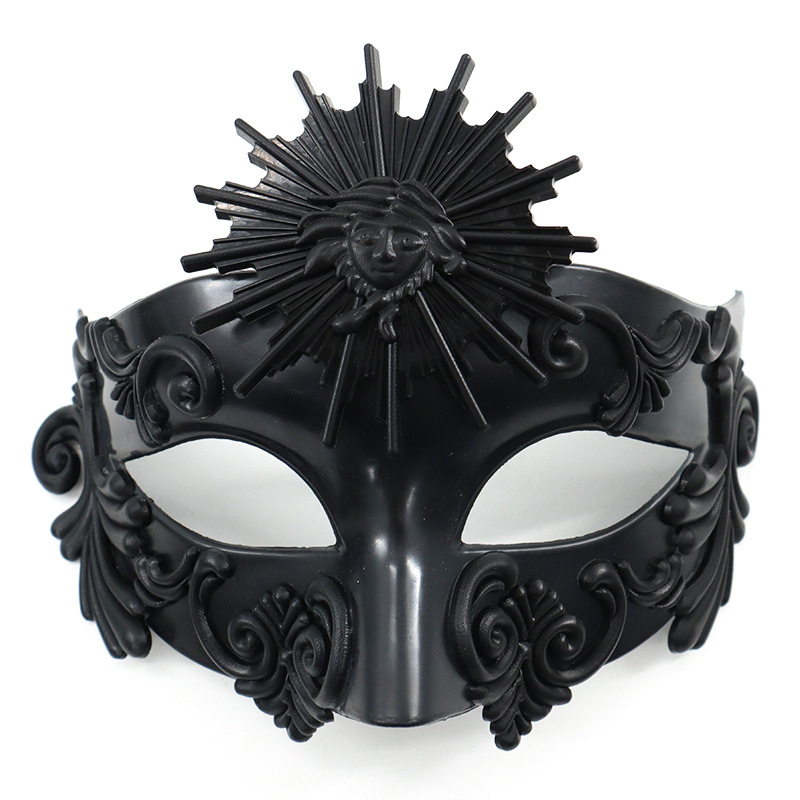 Μισοπρόσωπη μάσκα για masquerade - Σαμουράι έμπνευση, Πλαστικό, Φοριέται, Για Χάλογουϊν