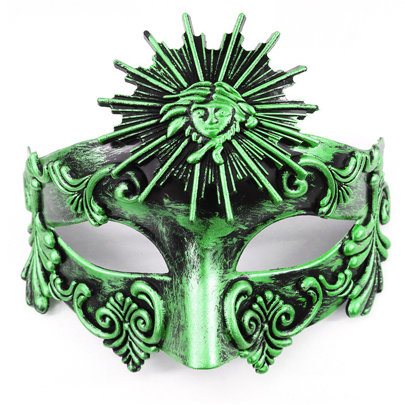 Μισοπρόσωπη μάσκα για masquerade - Σαμουράι έμπνευση, Πλαστικό, Φοριέται, Για Χάλογουϊν