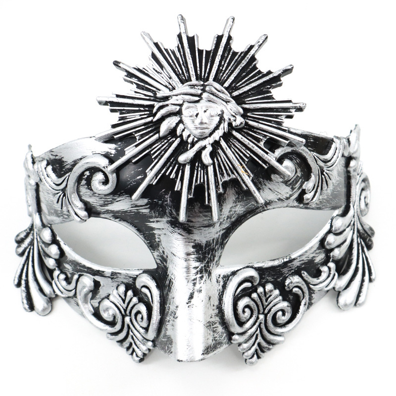 Μισοπρόσωπη μάσκα για masquerade - Σαμουράι έμπνευση, Πλαστικό, Φοριέται, Για Χάλογουϊν