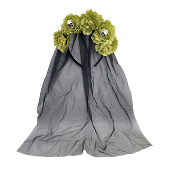 Αξεσουάρ κεφαλής με διχτυωτό βέλο για Χάλογουϊν – νύφη-φάντασμα, Ya ya | Υλικό: Ύφασμα; Διαδικασία: Χειροποίητο; Προέλευση: Yiwu; Στυλ: Σκοτεινή αύρα