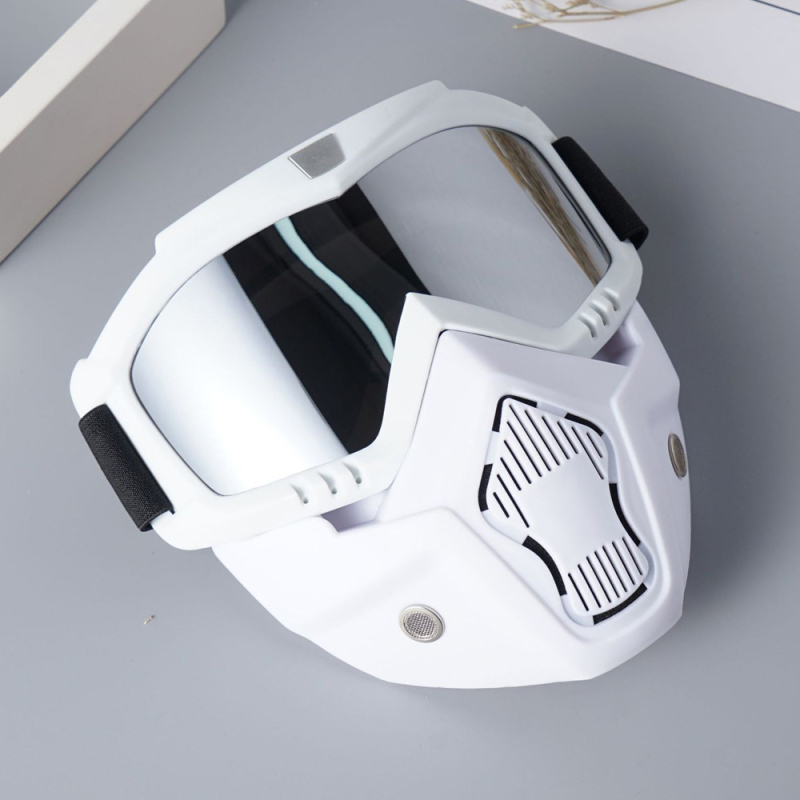 Motociklų ir bekelei važiavimui akinės – PC medžiaga, pilnas rėmas, keičiami lęšiai, modelis O37D, Unisex