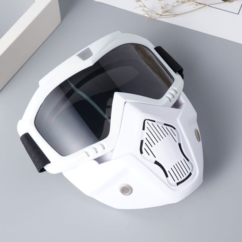 Motociklų ir bekelei važiavimui akinės – PC medžiaga, pilnas rėmas, keičiami lęšiai, modelis O37D, Unisex