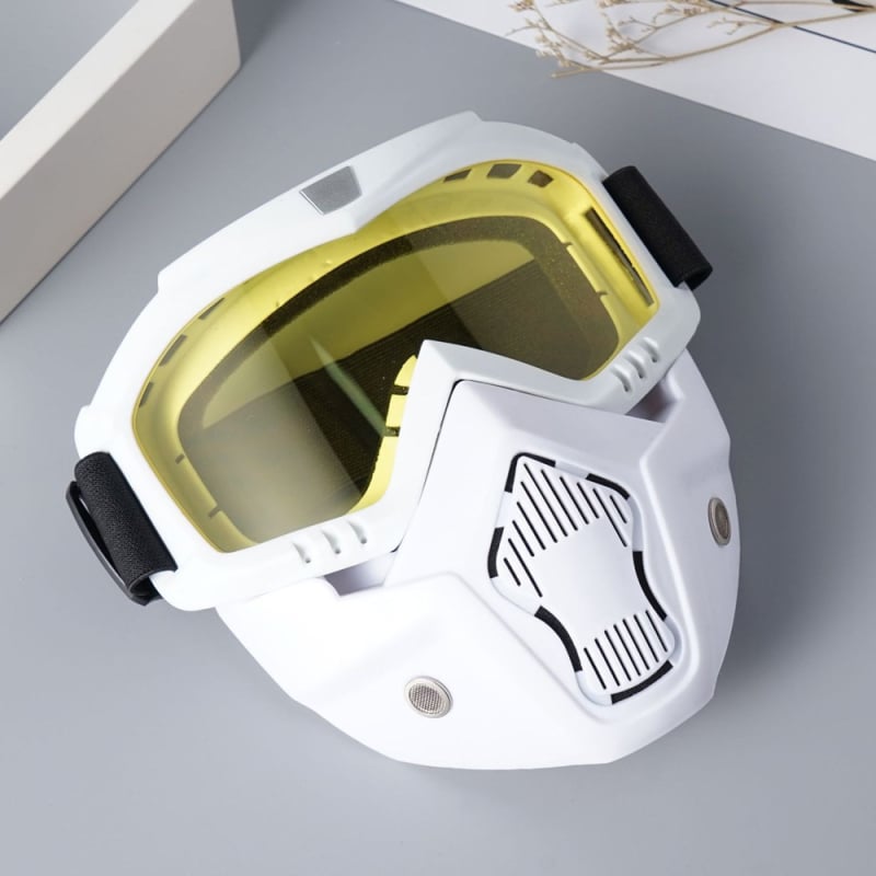 Motociklų ir bekelei važiavimui akinės – PC medžiaga, pilnas rėmas, keičiami lęšiai, modelis O37D, Unisex