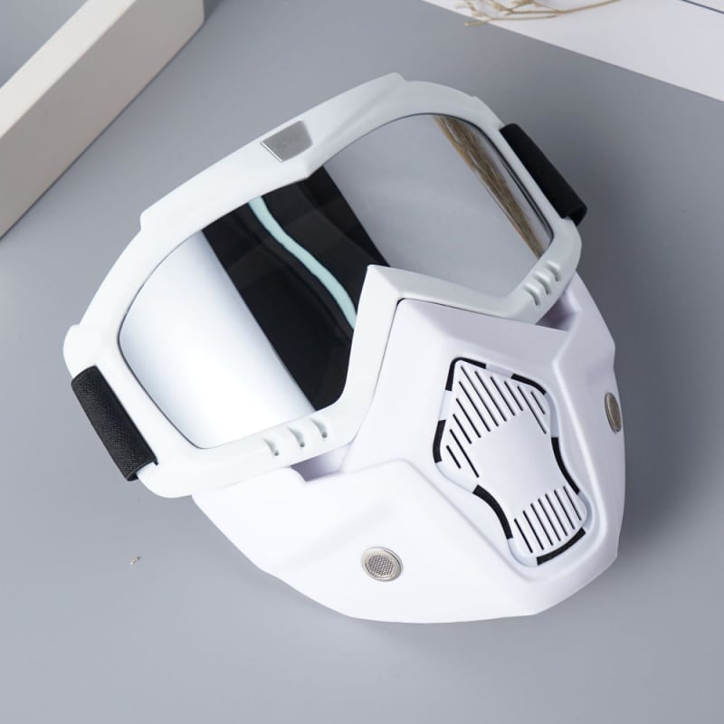 Motociklų ir bekelei važiavimui akinės – PC medžiaga, pilnas rėmas, keičiami lęšiai, modelis O37D, Unisex